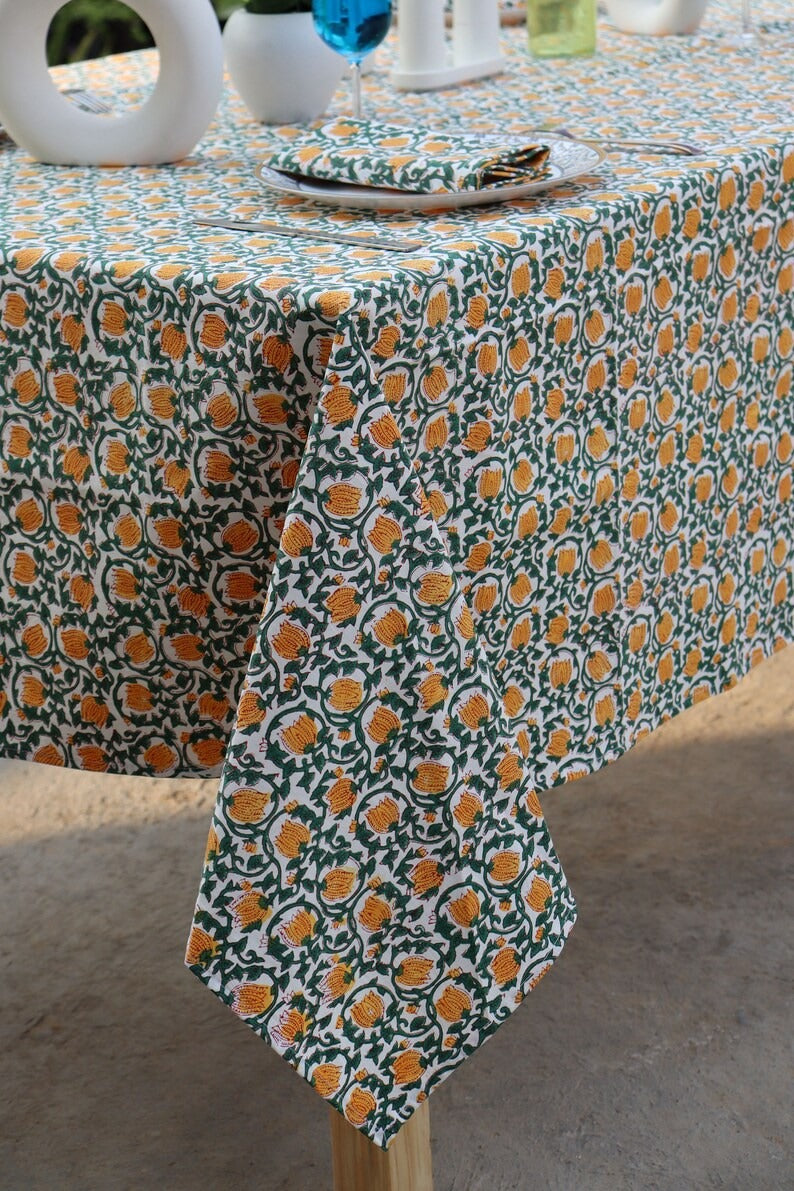 Handmade Floral Tablecloth