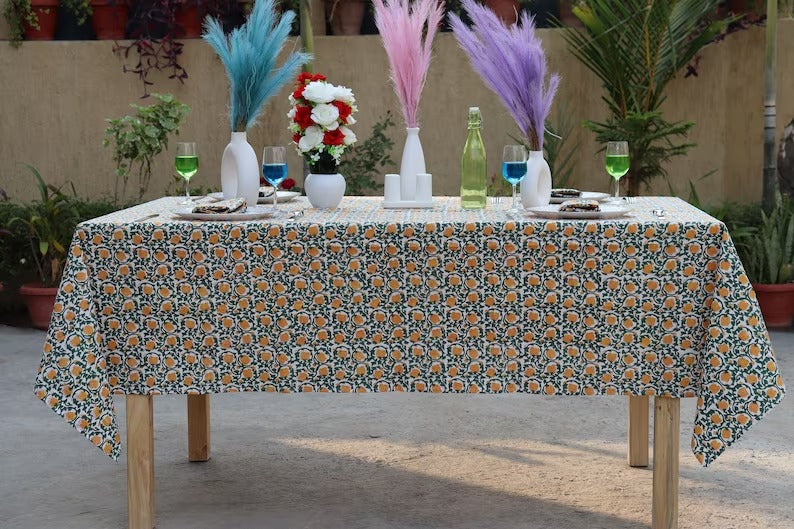 Handmade Floral Tablecloth