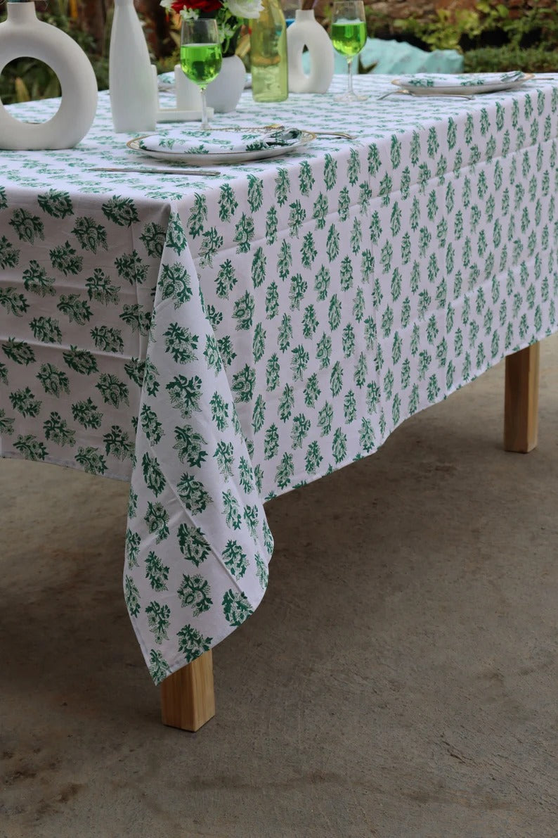 Block Print Cotton Tablecloth