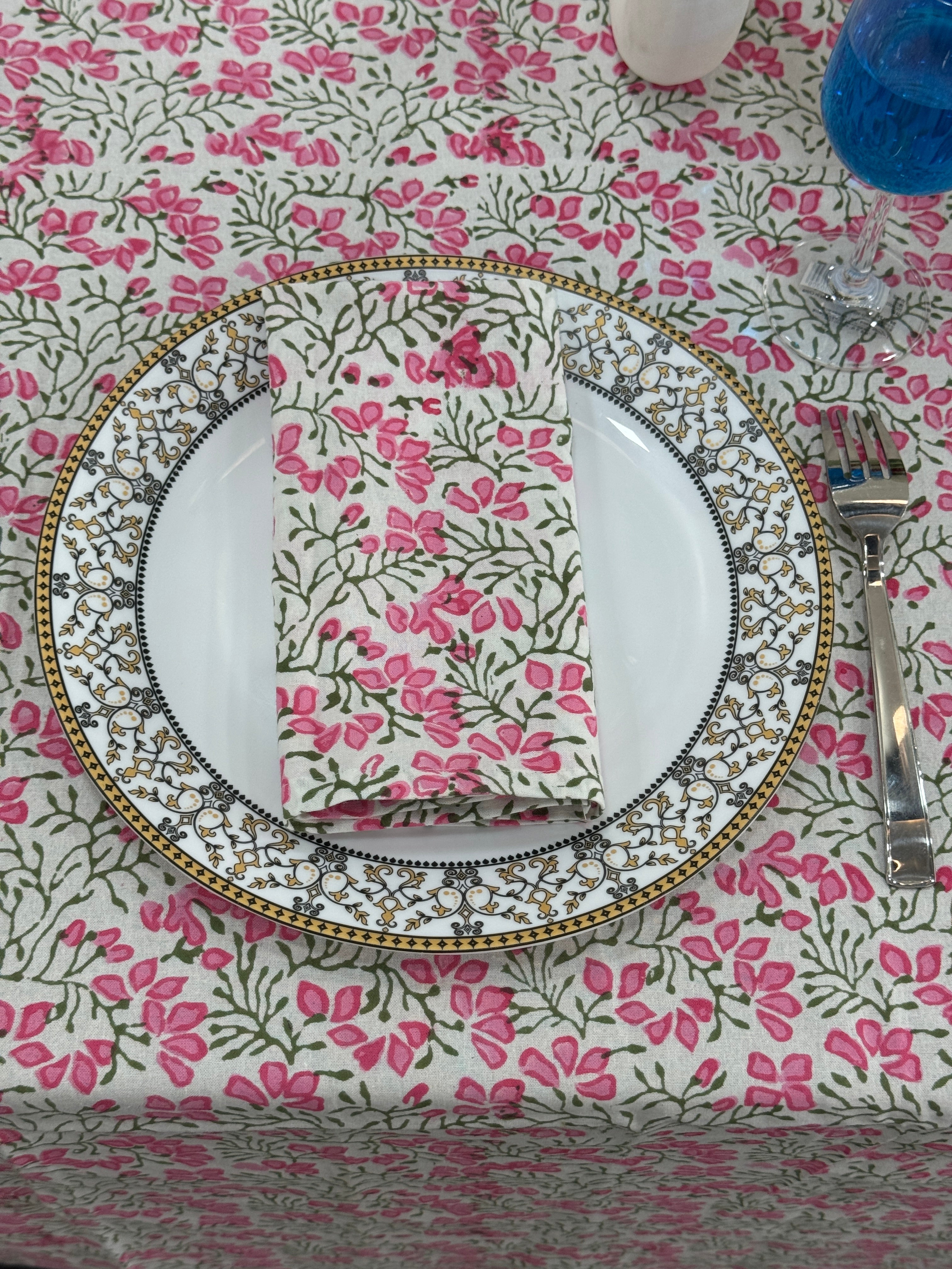 Hand Block Printed Tablecloth
