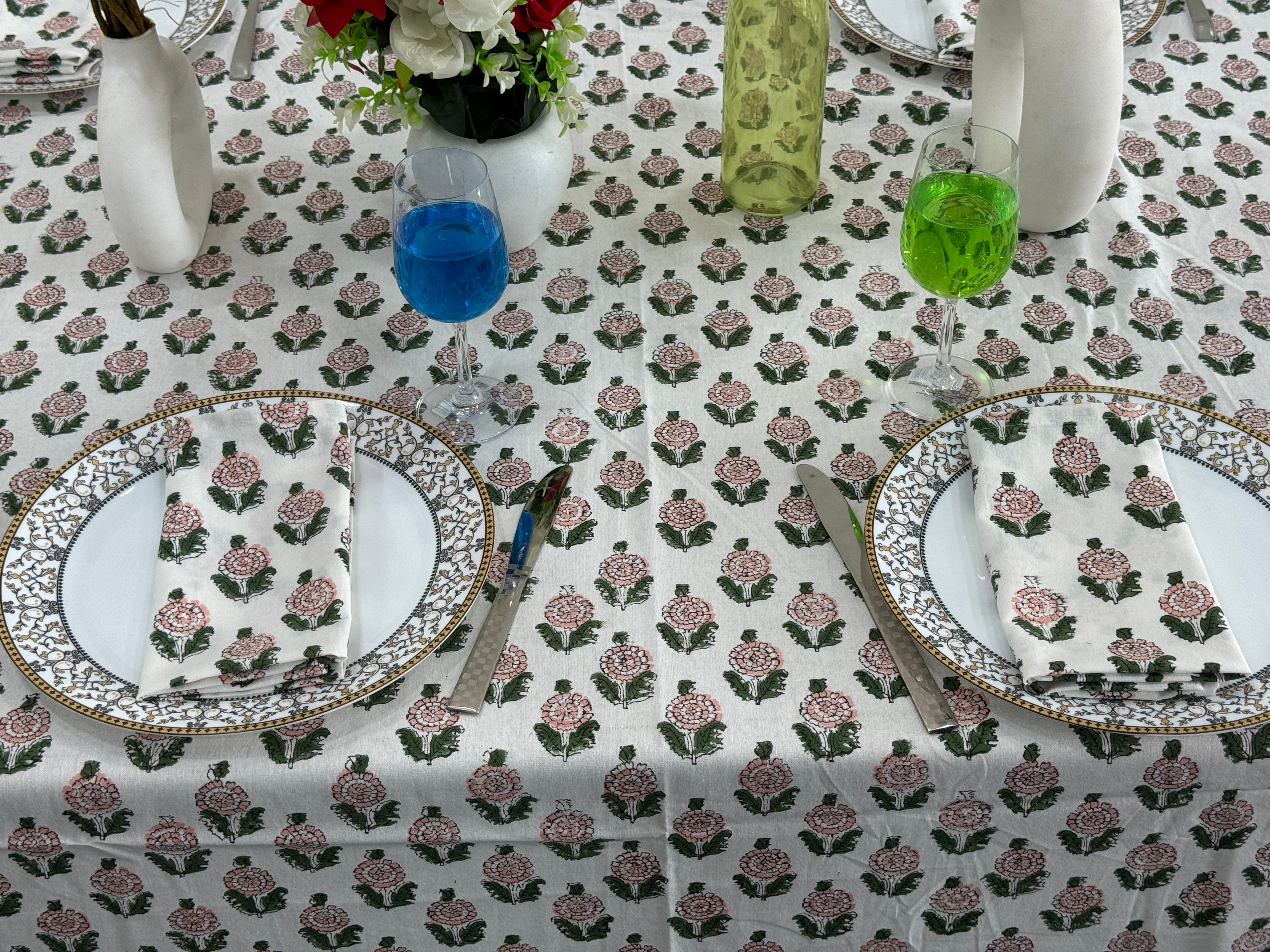 60x90 Cotton Printed Tablecloth