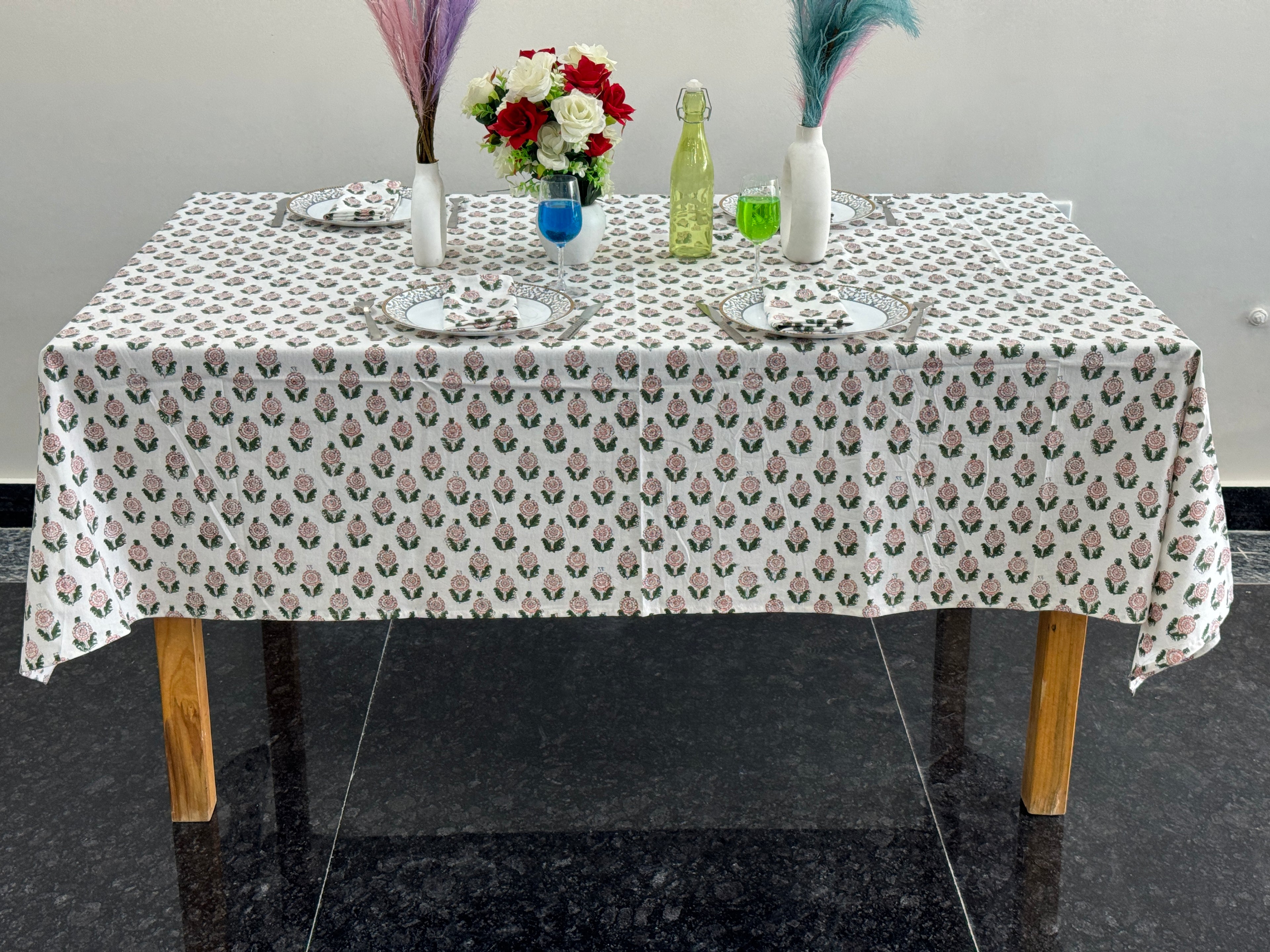60x90 Cotton Printed Tablecloth