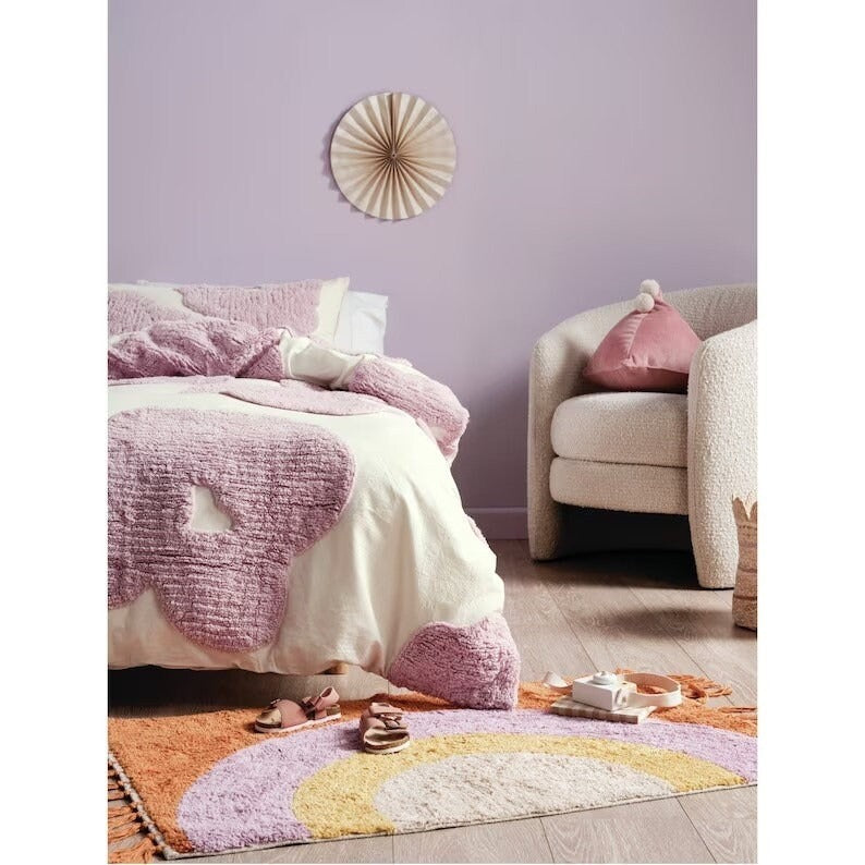 3 PCS Floral Tufted Duvet Cover Set