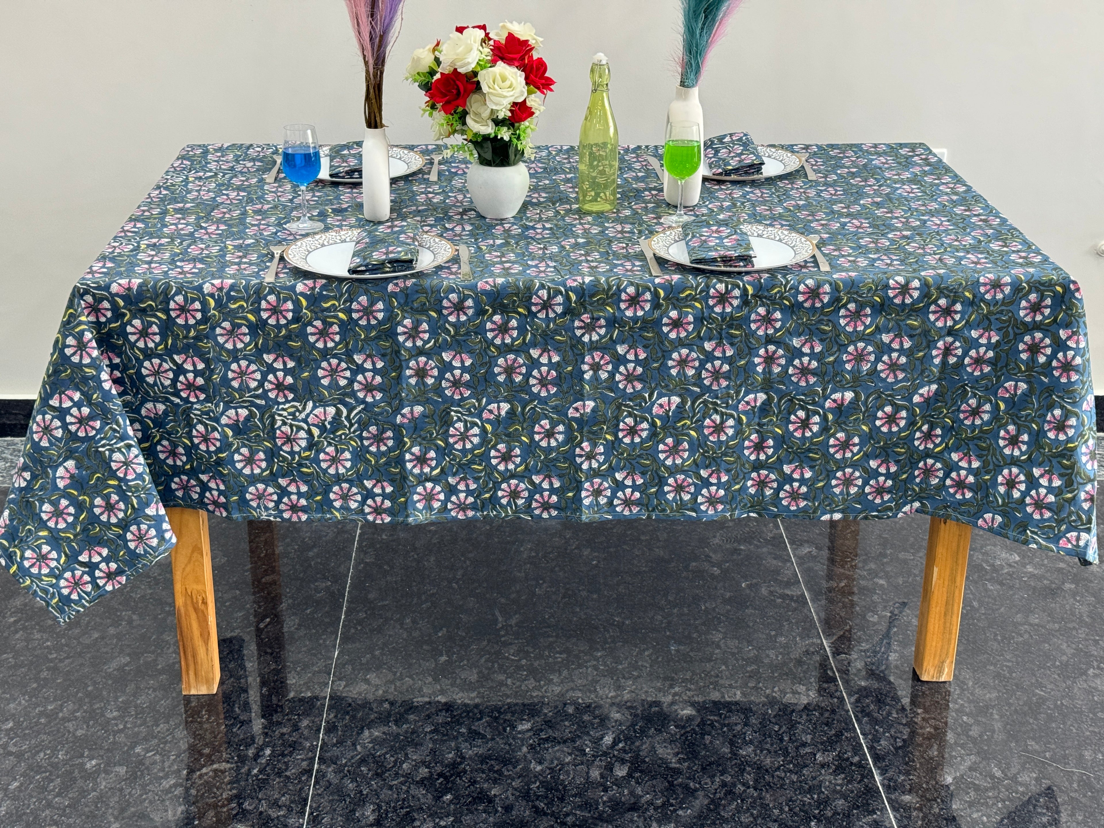 Cotton Table Covers With Napkin