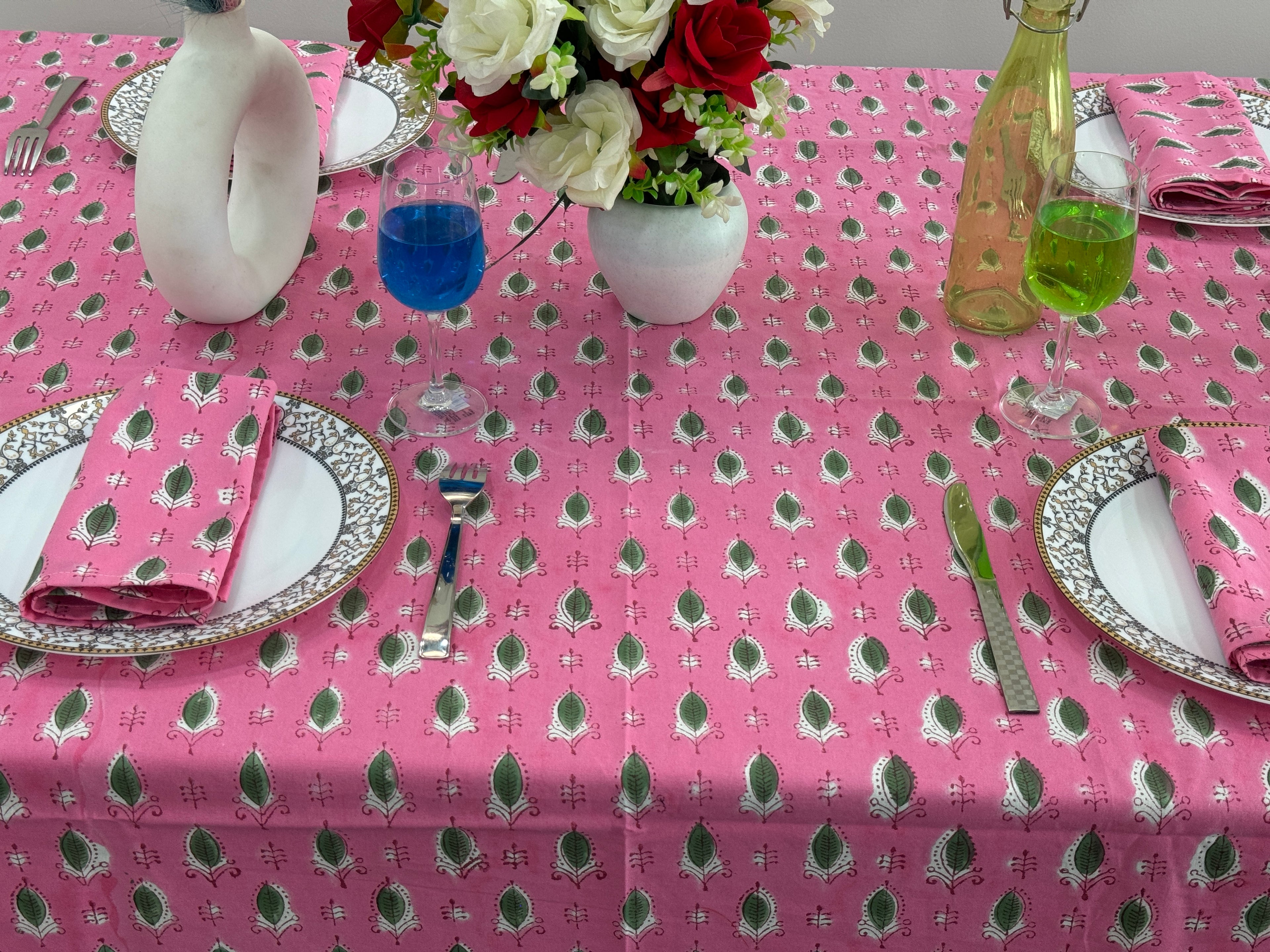 Table Cloth Runner Mats Napkins Set