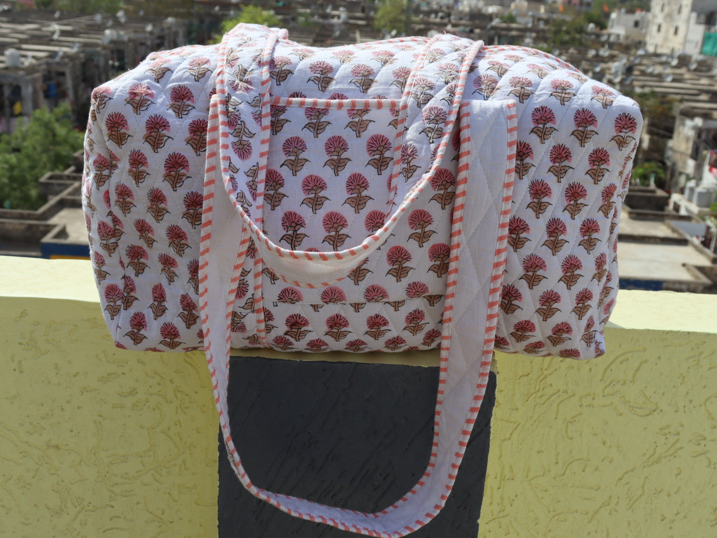 Indian Cotton Duffle Bag