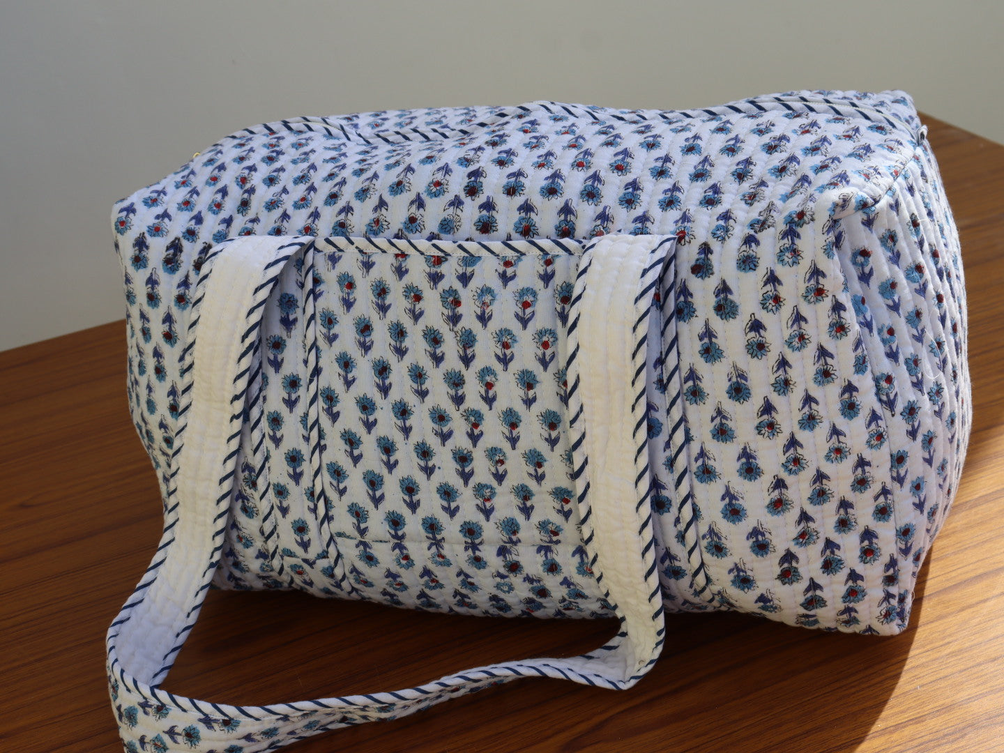 Vintage Quilted Weekend Duffle Bag