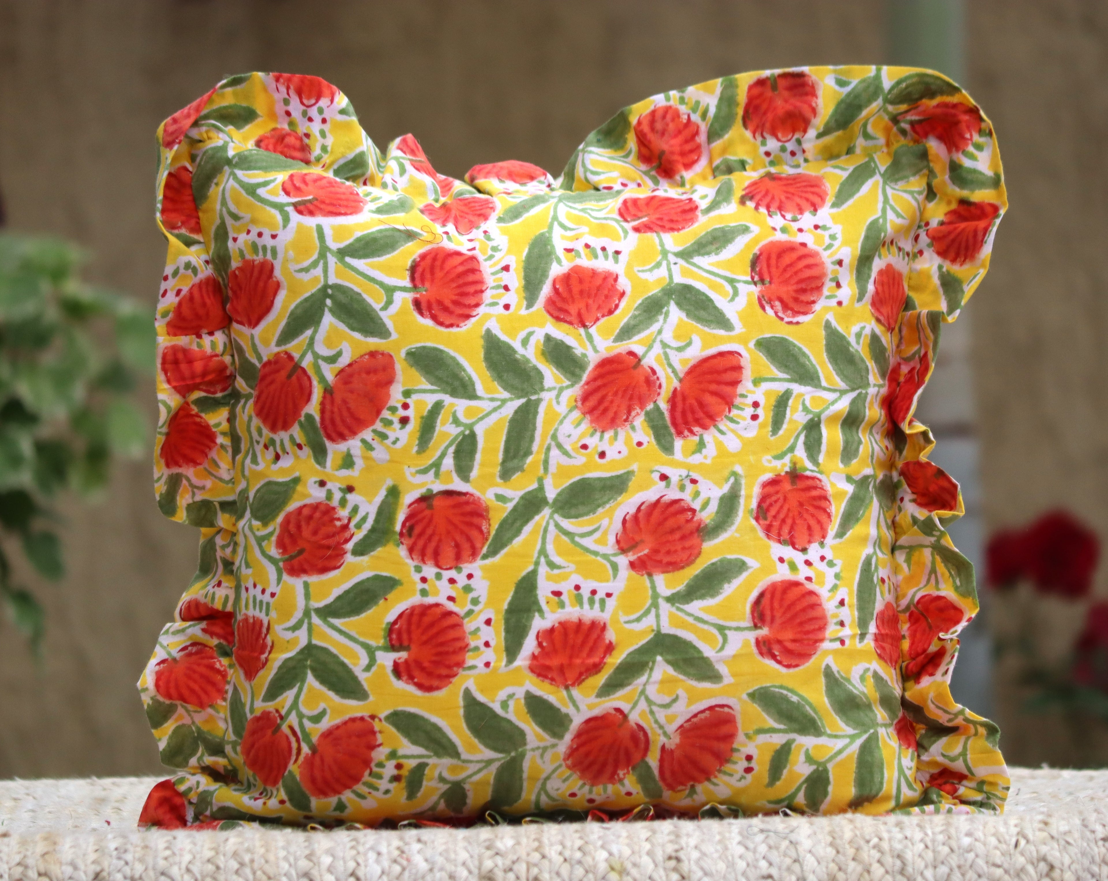 Block Print Cotton Cushion Covers