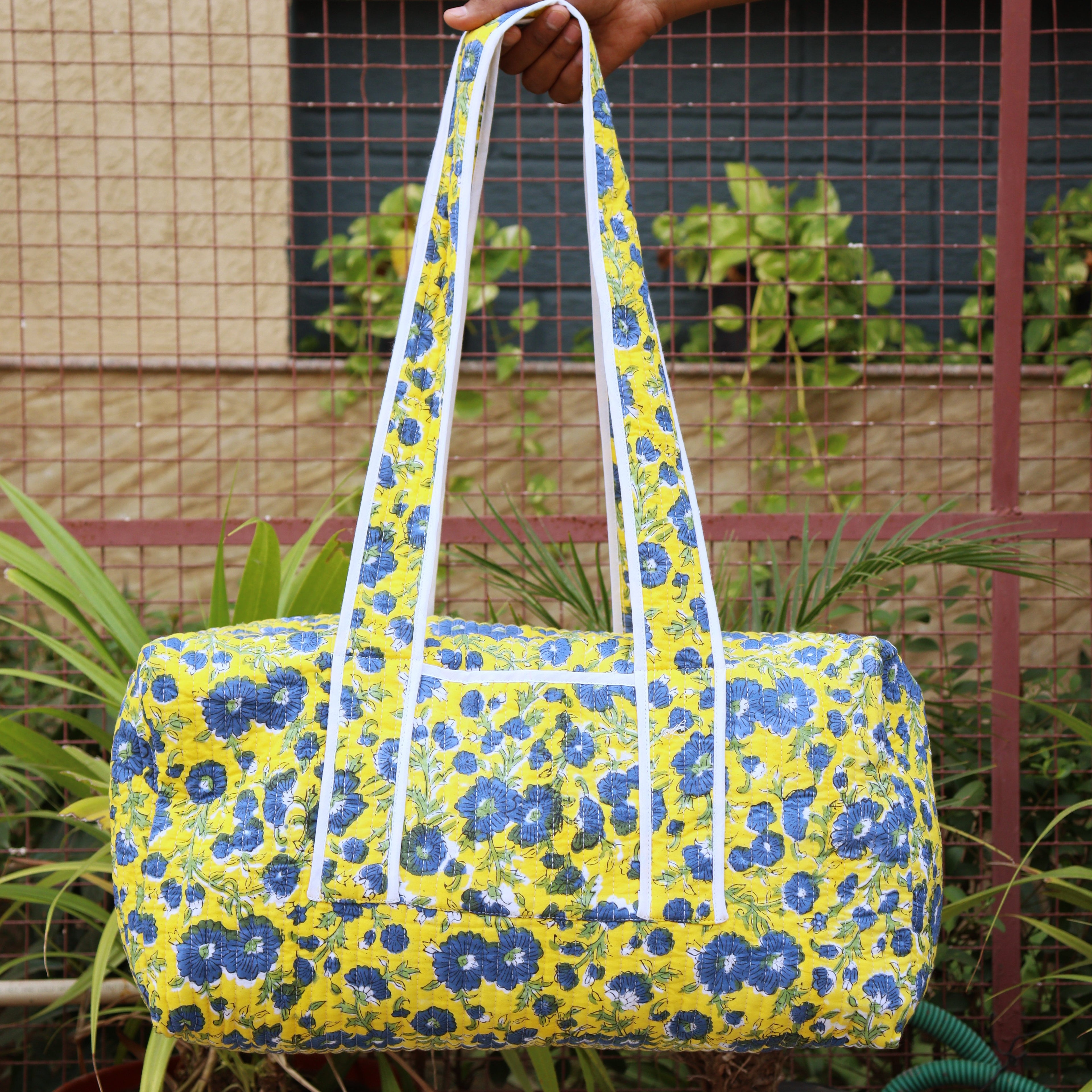 Custom Quilted Duffle Bag