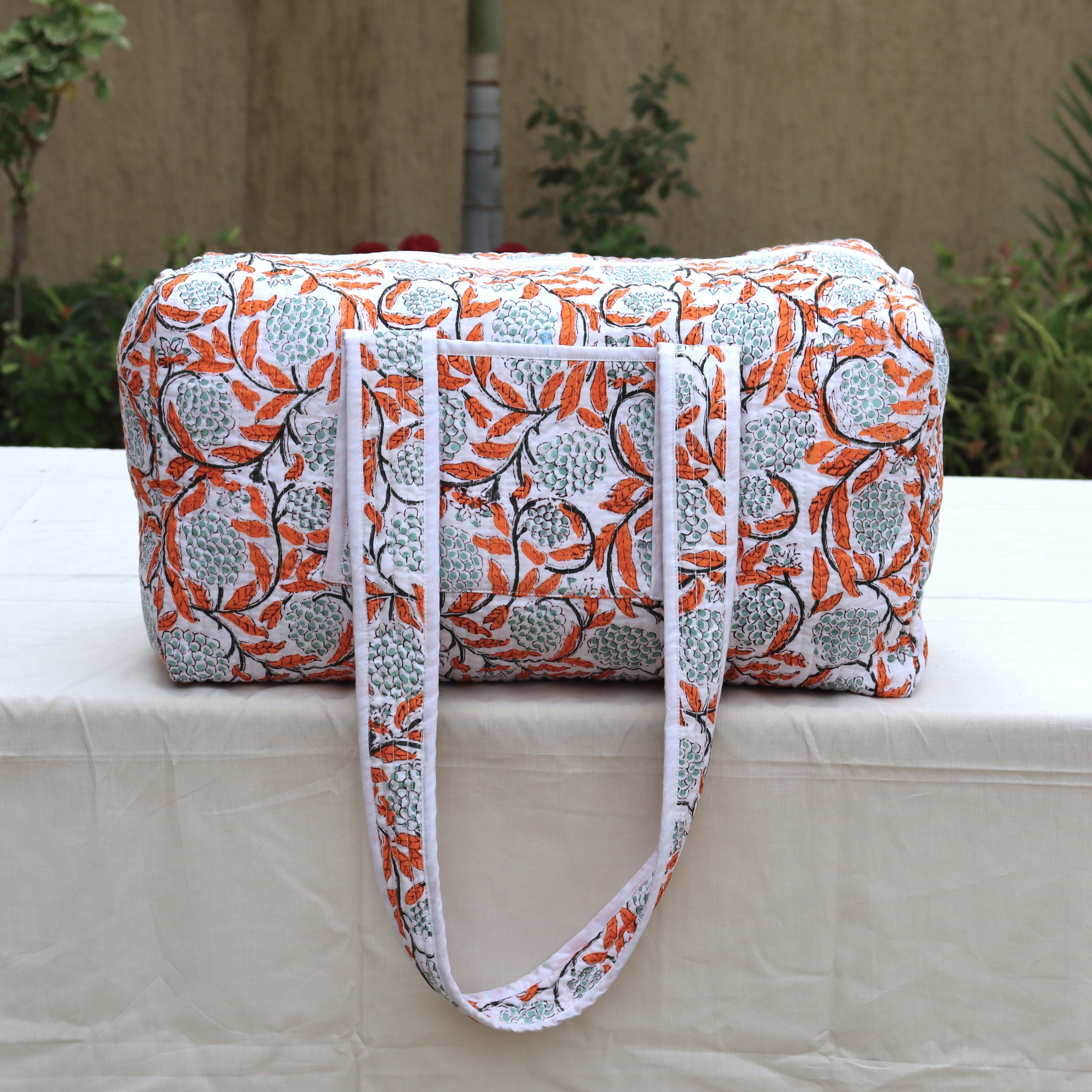 Floral Print Weekender Bag