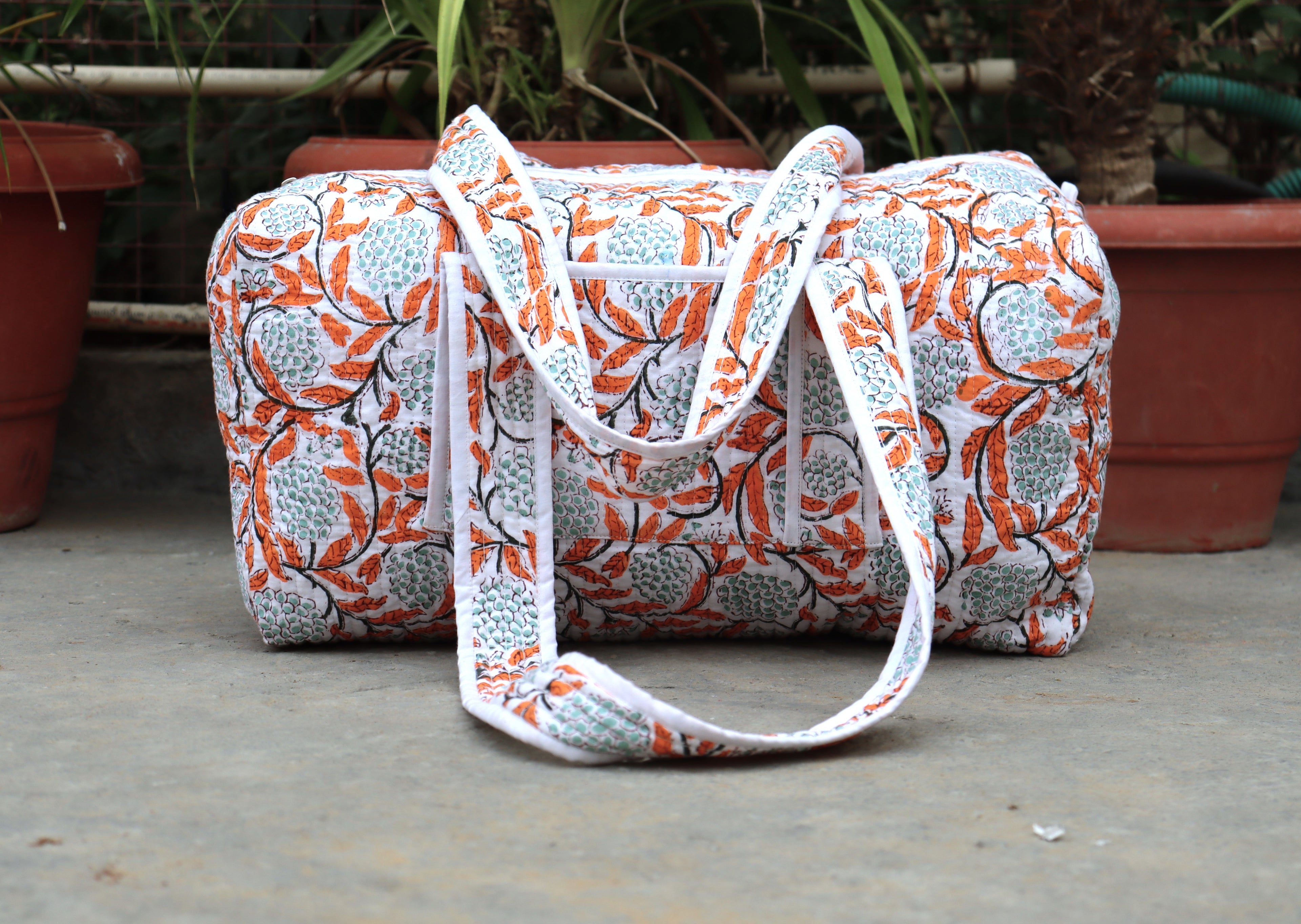 Floral Print Weekender Bag