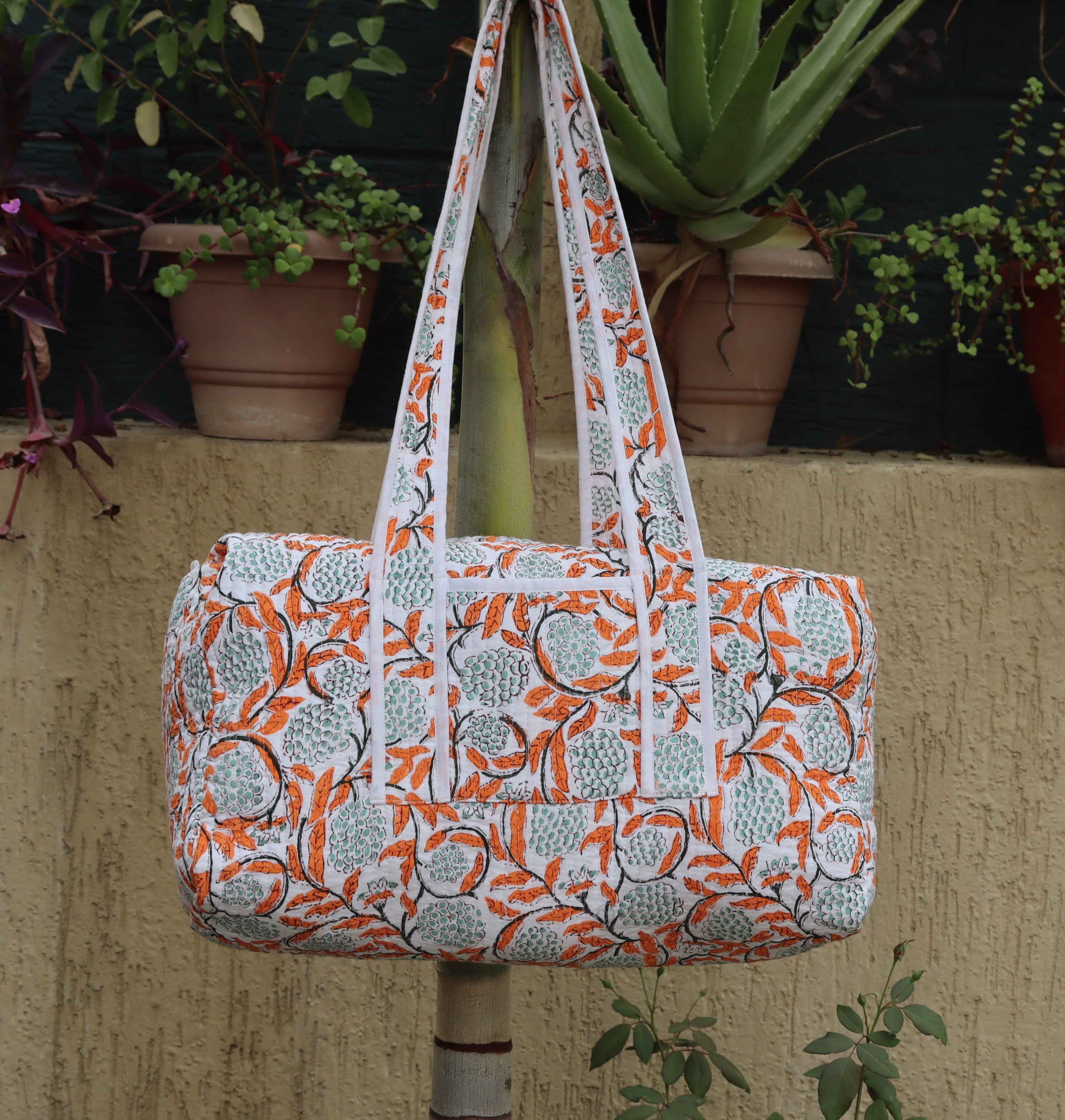 Floral Print Weekender Bag