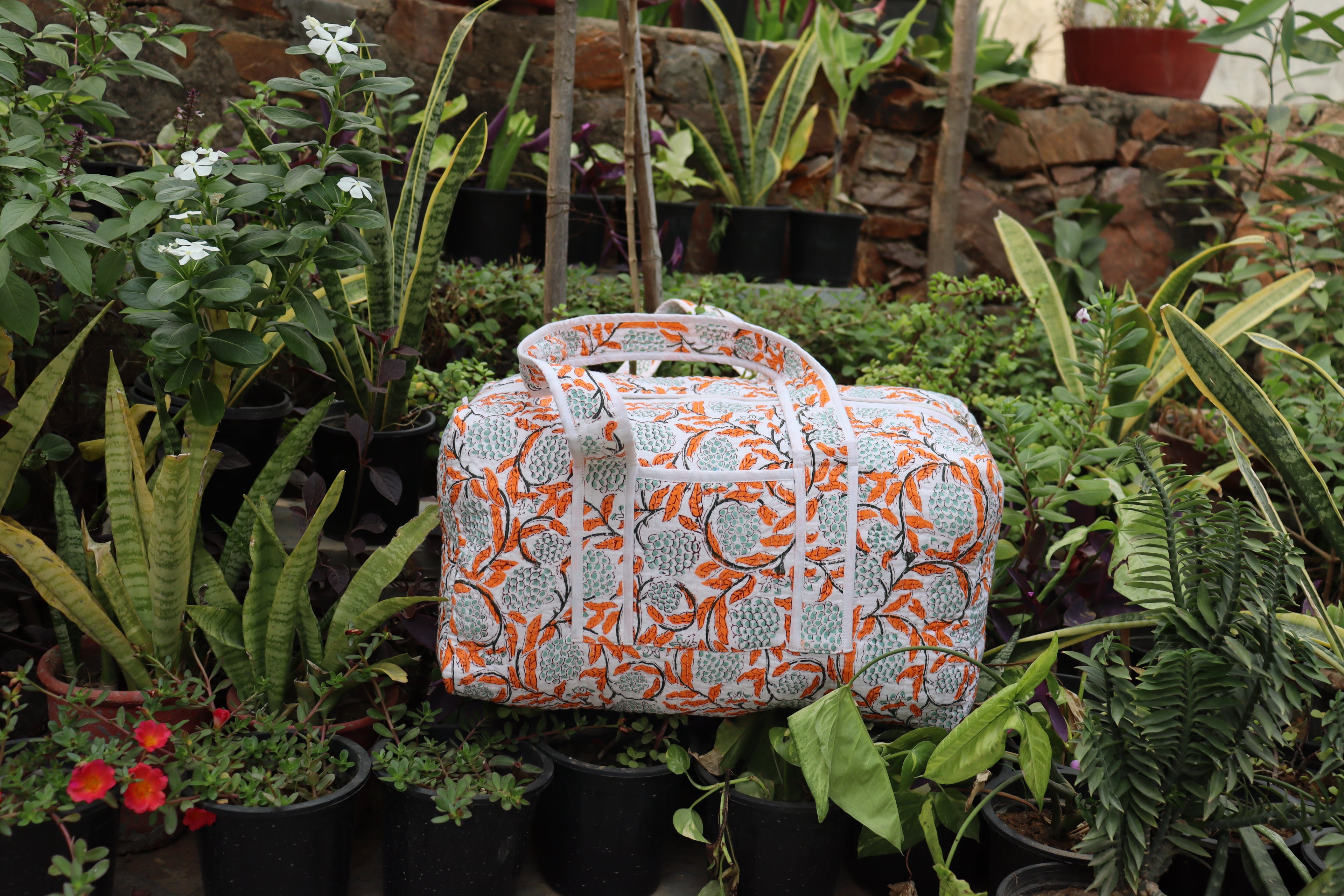 Floral Print Weekender Bag
