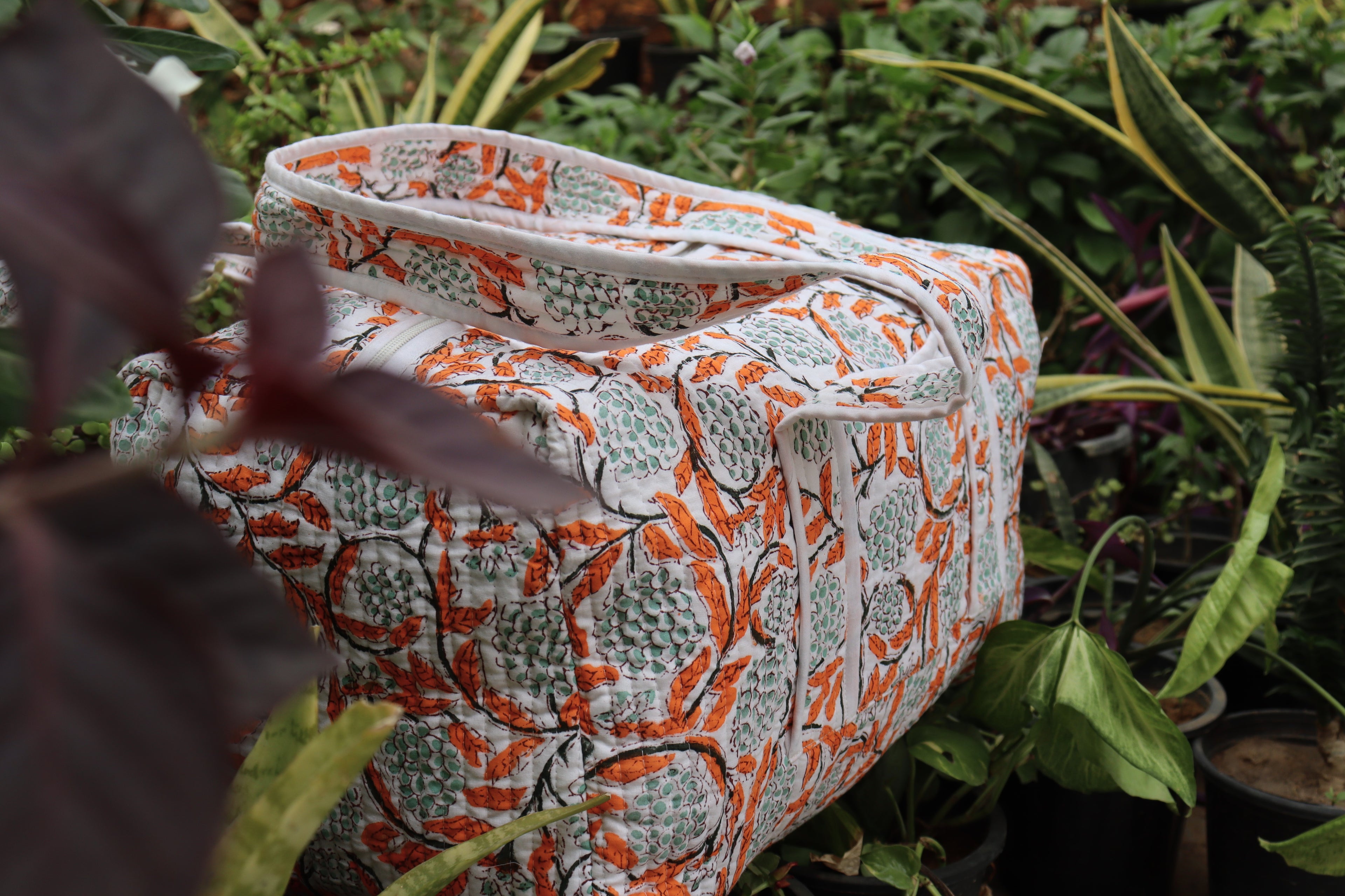 Floral Print Weekender Bag