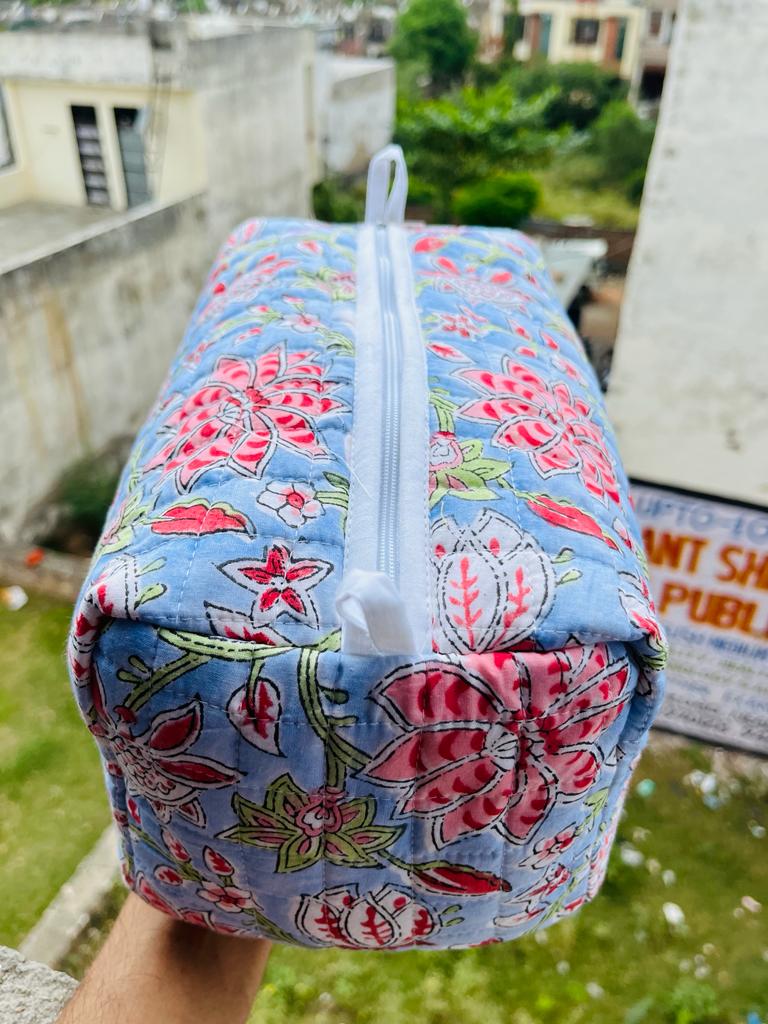 Block Print Cotton Small Hand Bag