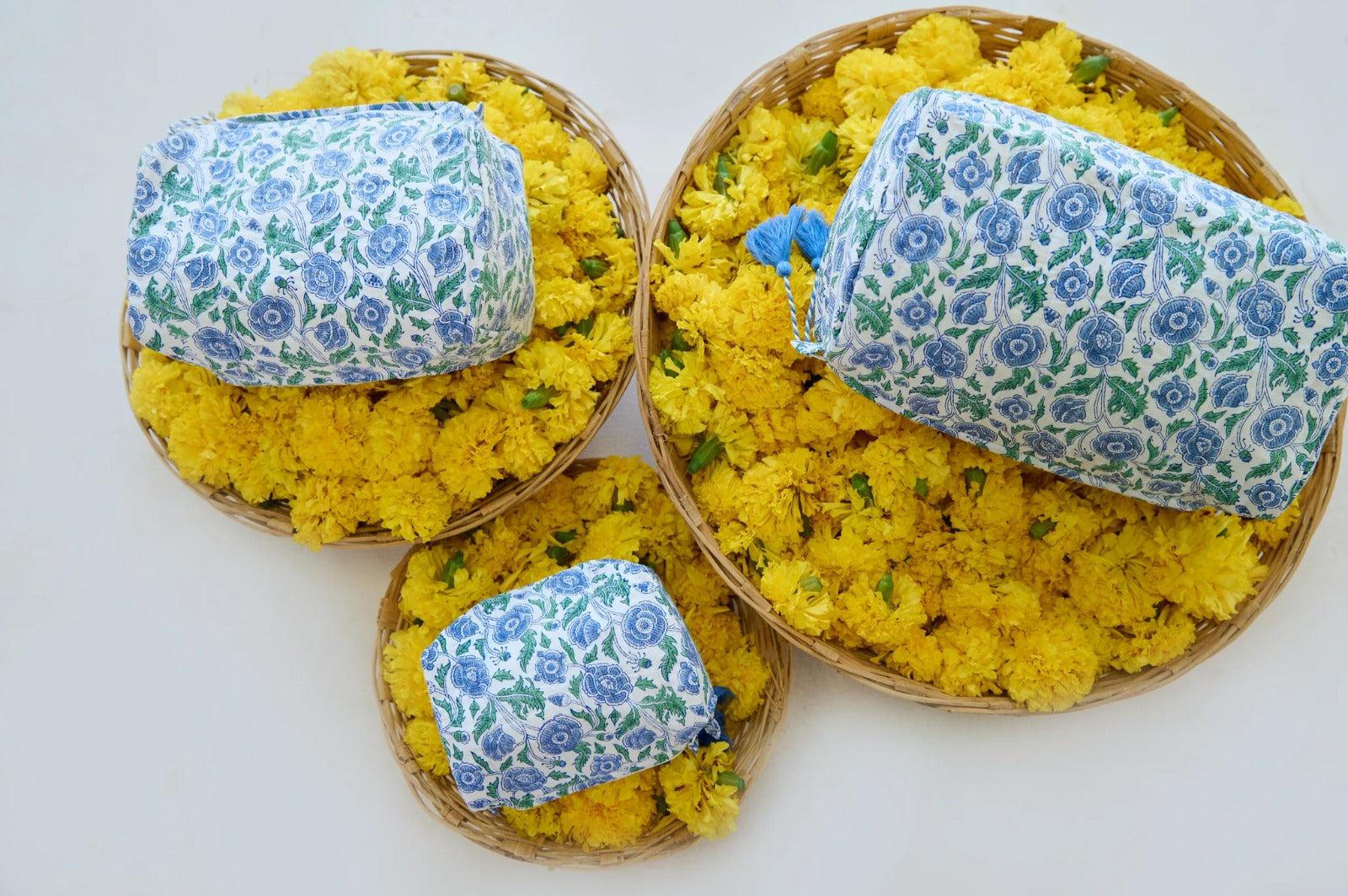 Quilted Cosmetic Makeup Bag