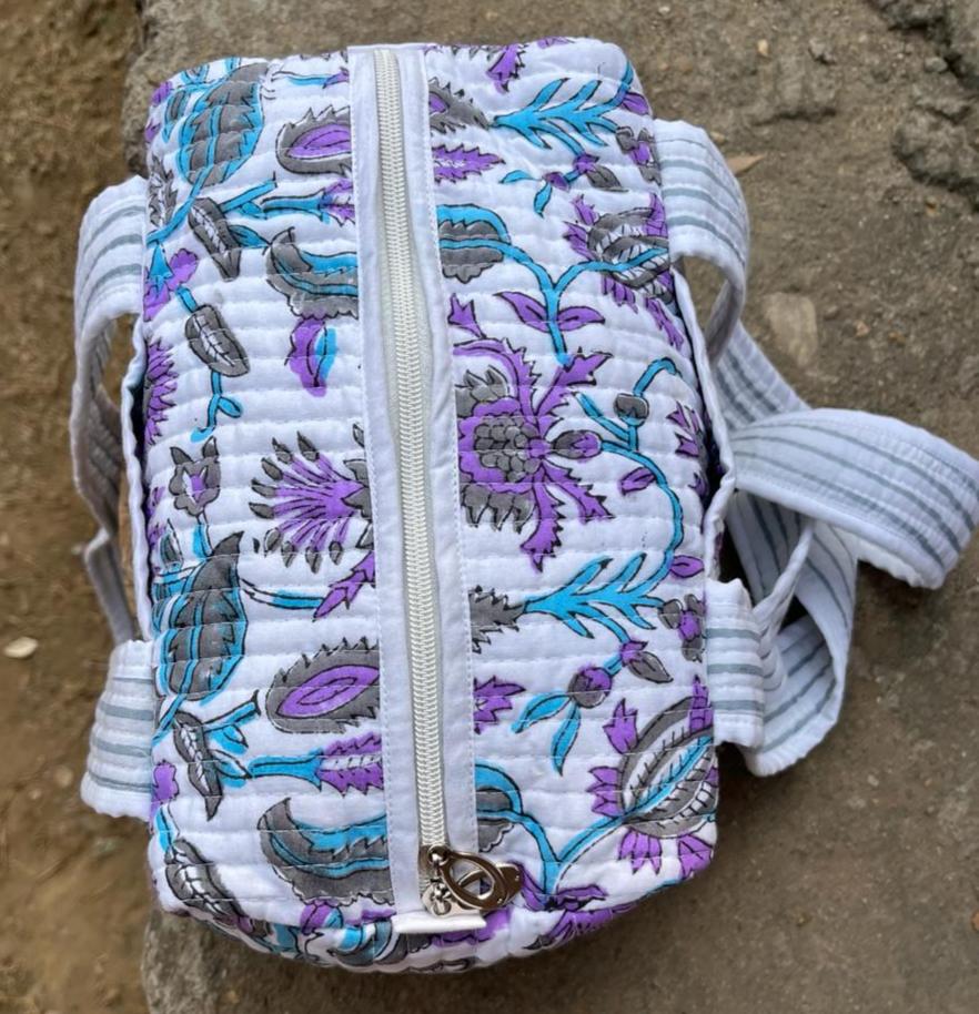 Handmade Large Cotton Quilted Bag