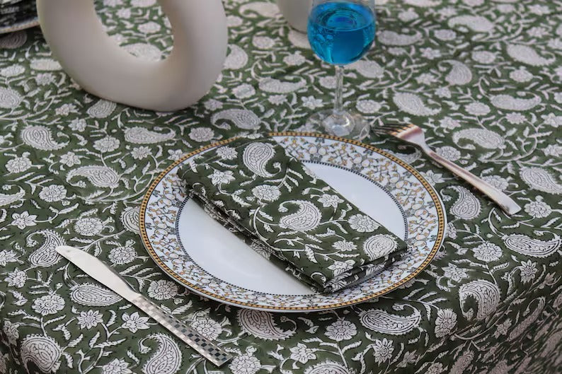 Block Printed Table Cloth