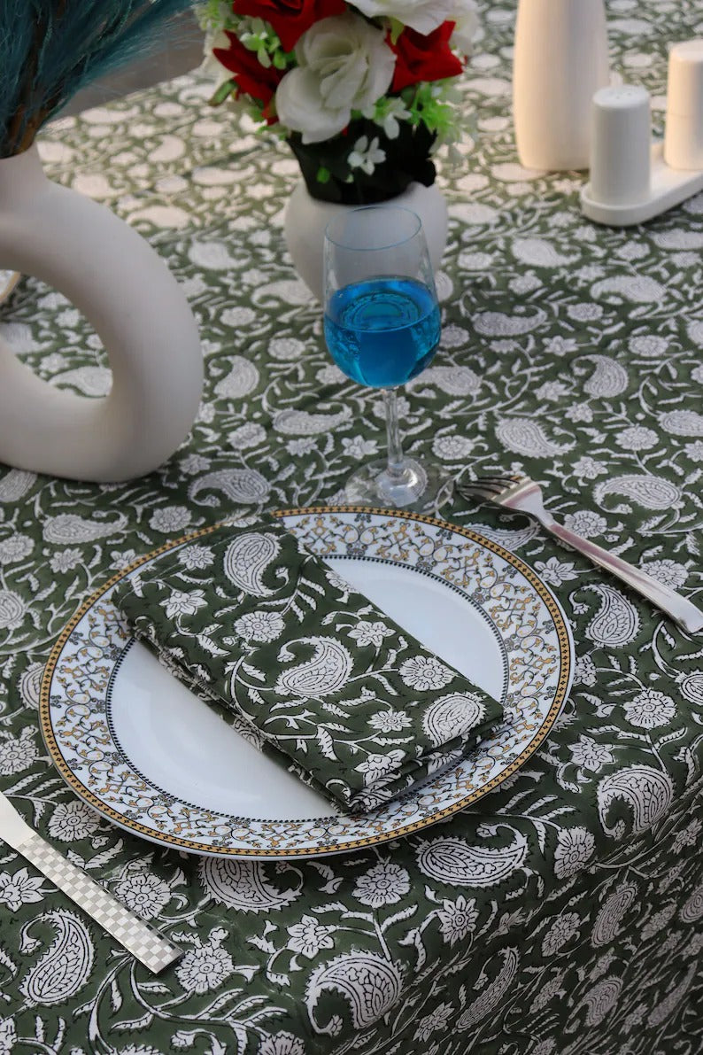 Block Printed Table Cloth