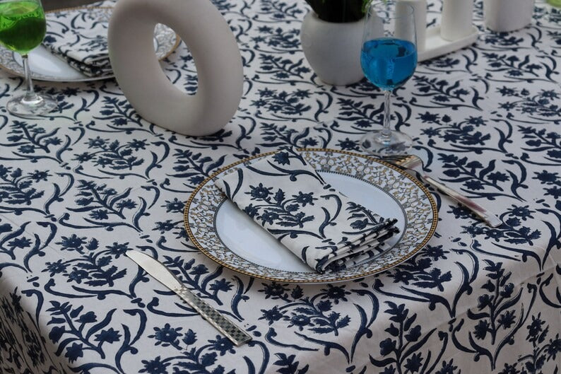 Block Printed Dining Table Cloth