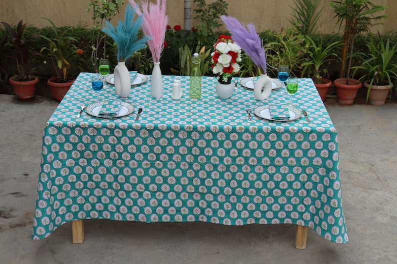 Hand Blocked Table Cover