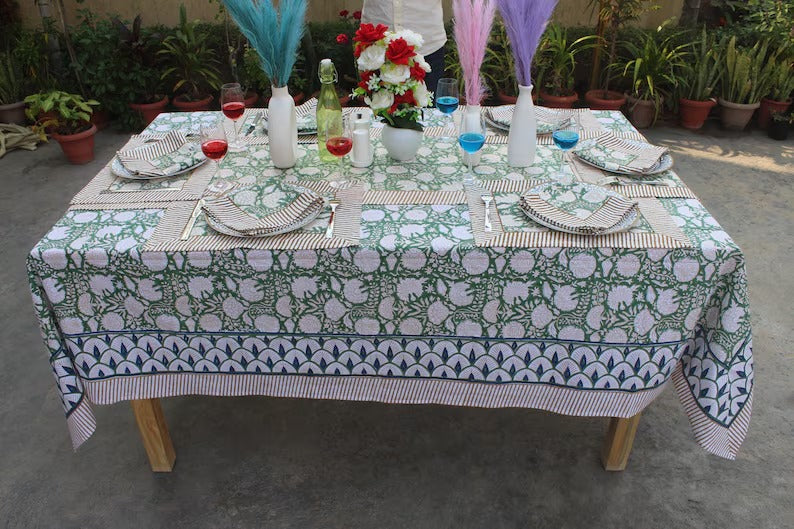 Handmade Cotton Round Table Cover