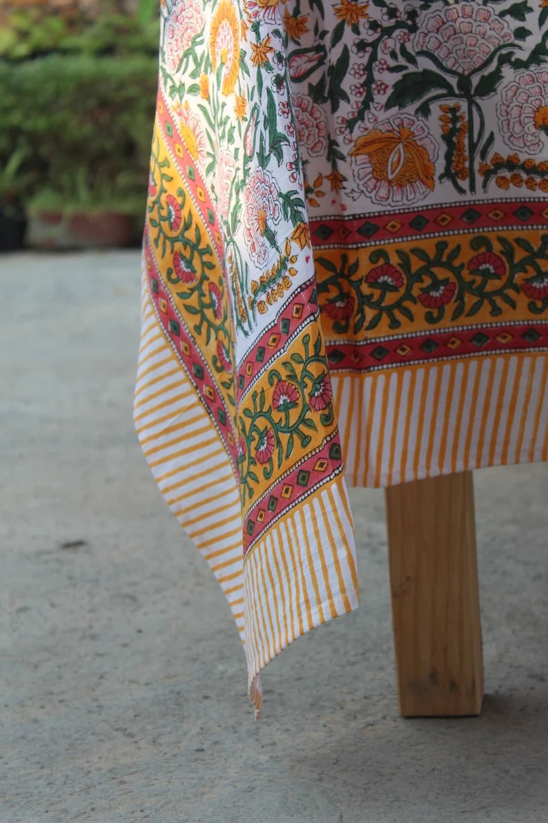 Handmade Floral Tablecloth