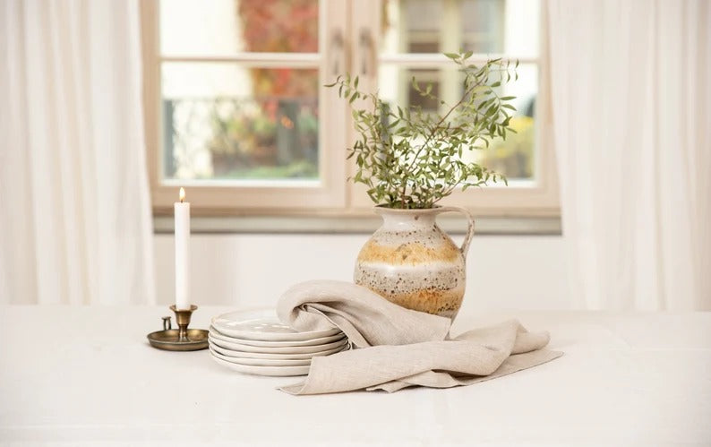 Natural Tablecloth For Dining Table Decor
