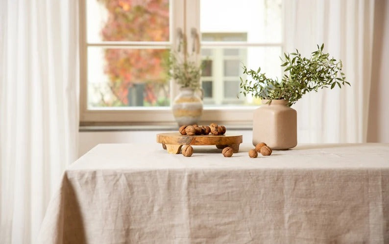 Natural Tablecloth For Dining Table Decor