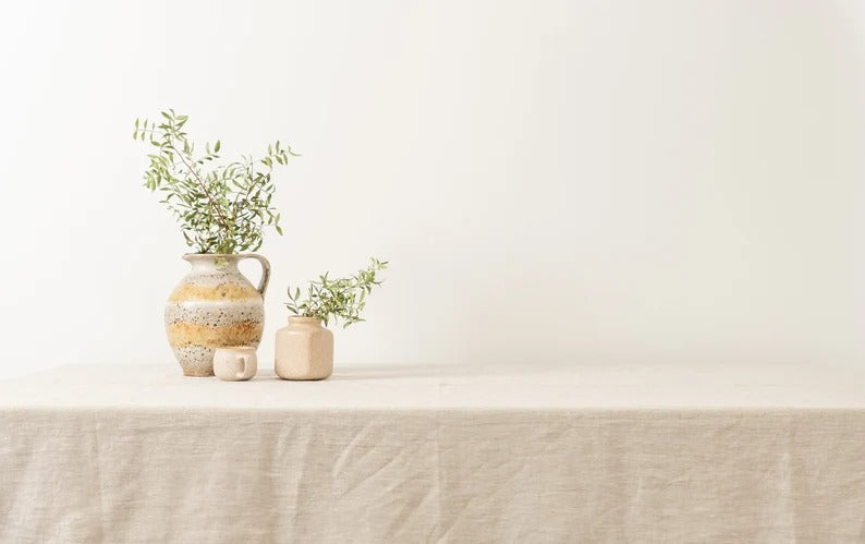 Natural Tablecloth For Dining Table Decor