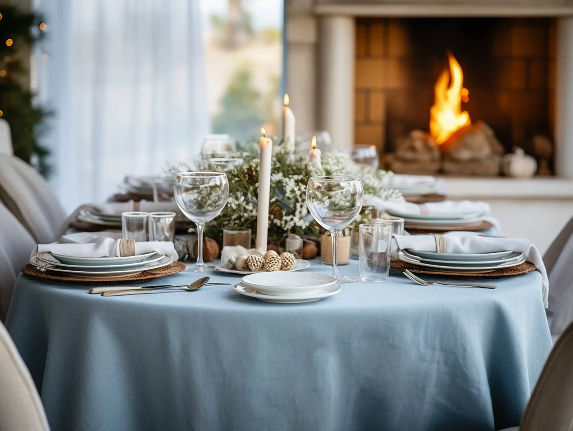 100% Cotton Sky Table Cover