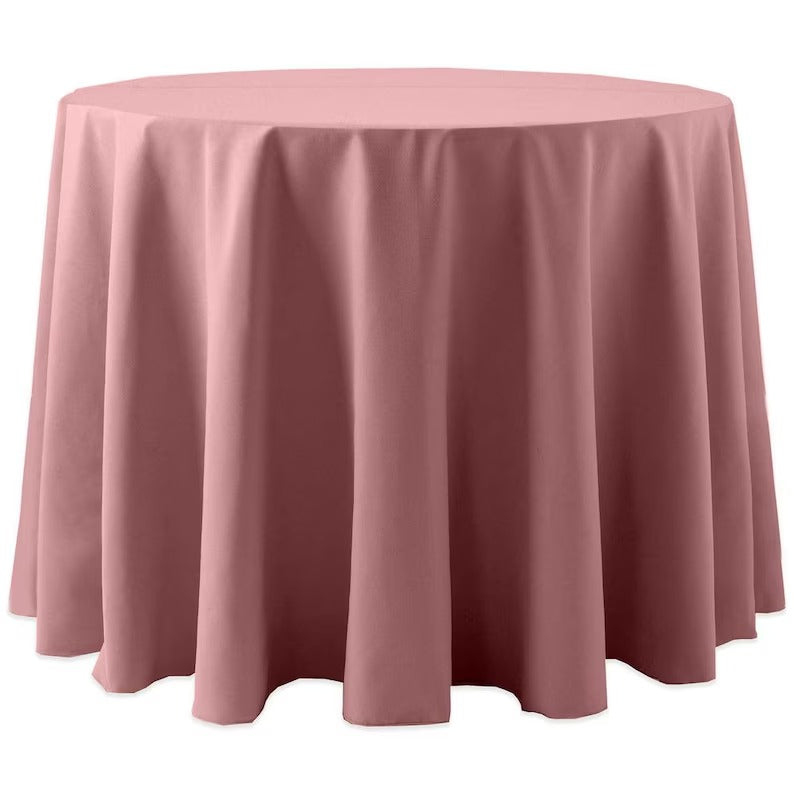 Handmade Dusty Rose Tablecloth With Napkins