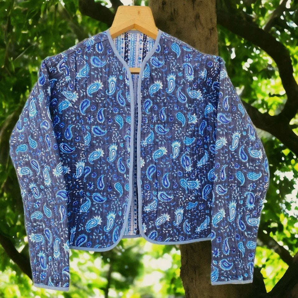 Block Print Quilted Jacket