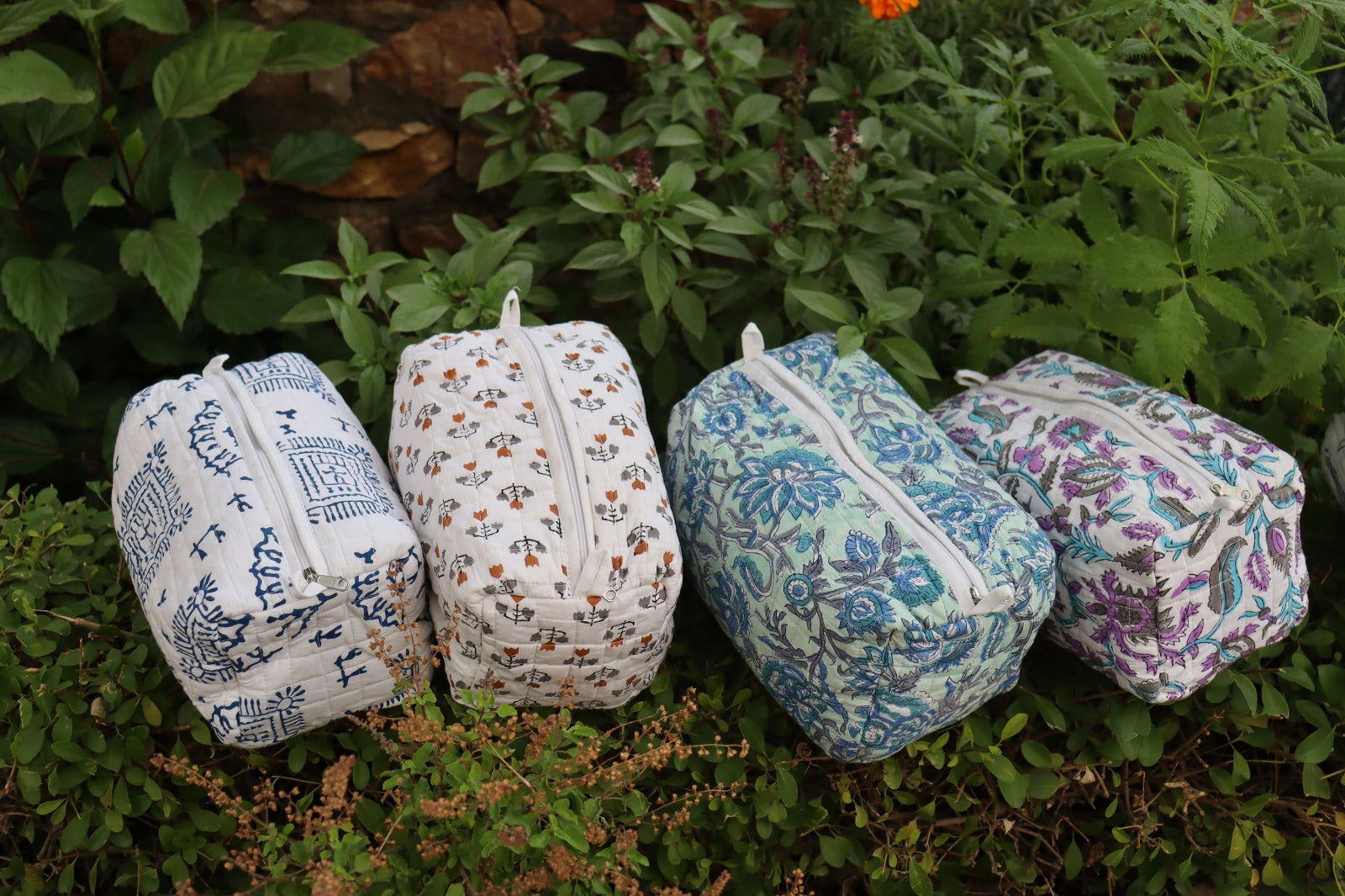 Block Print Cotton Small Bag