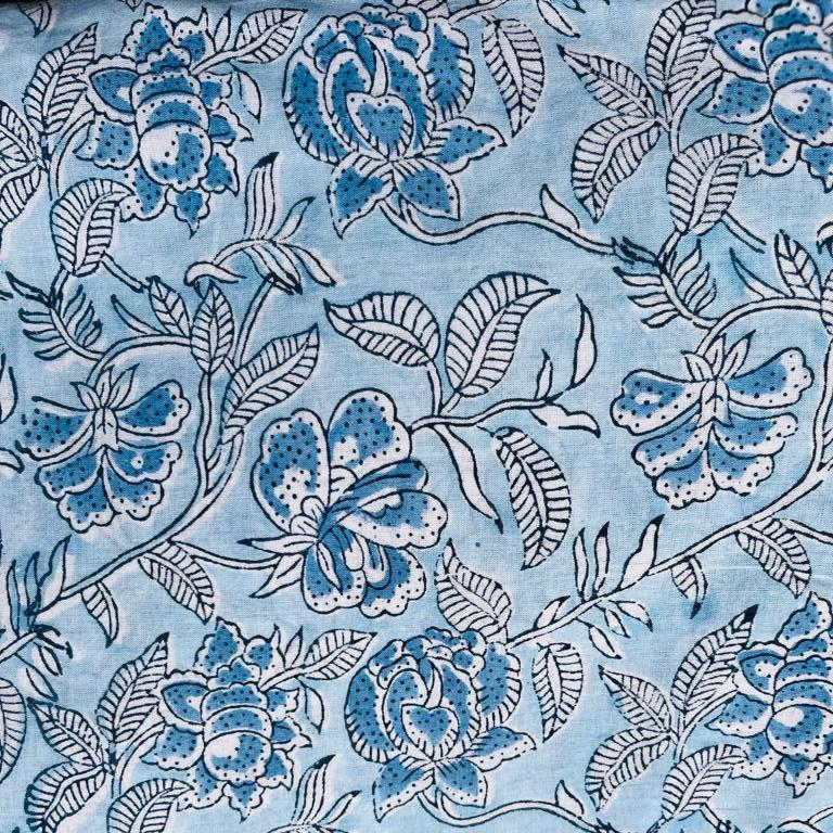 Cosmetic Block Print Travel Bag