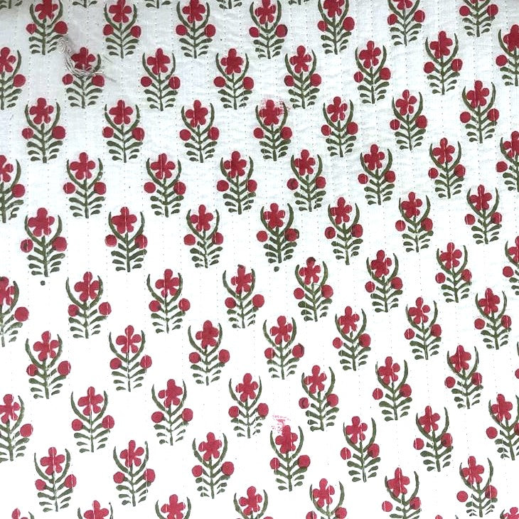 Hand Block Print Cosmetic Bag