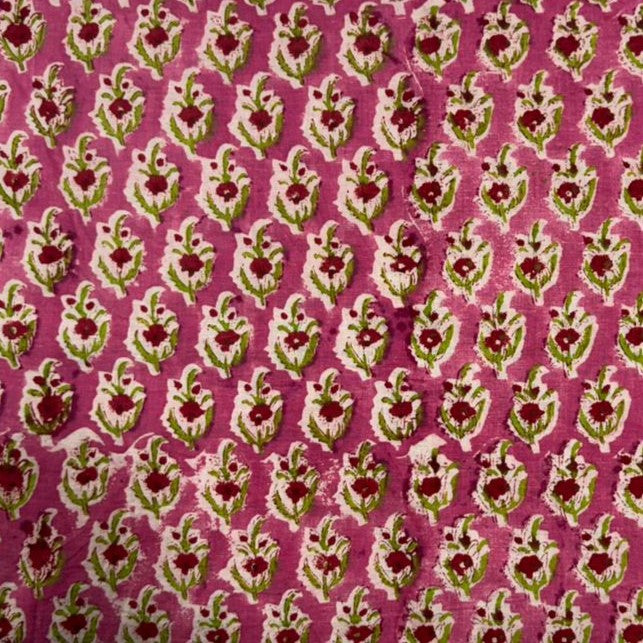 Block Printed Cosmetic Bag