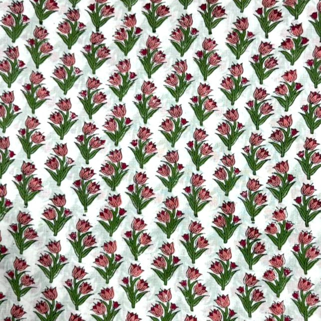 Hand Block Print Cosmetic Bag