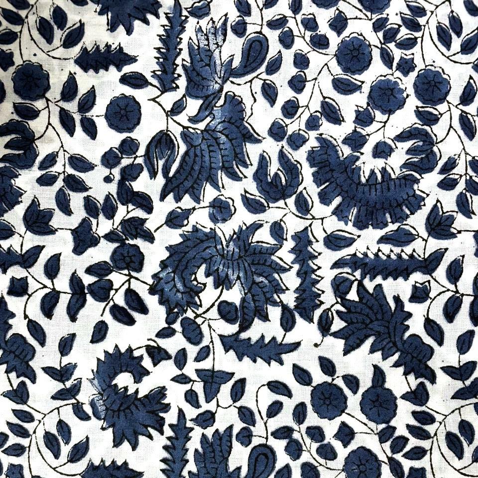 Cosmetic Block Print Travel Bag