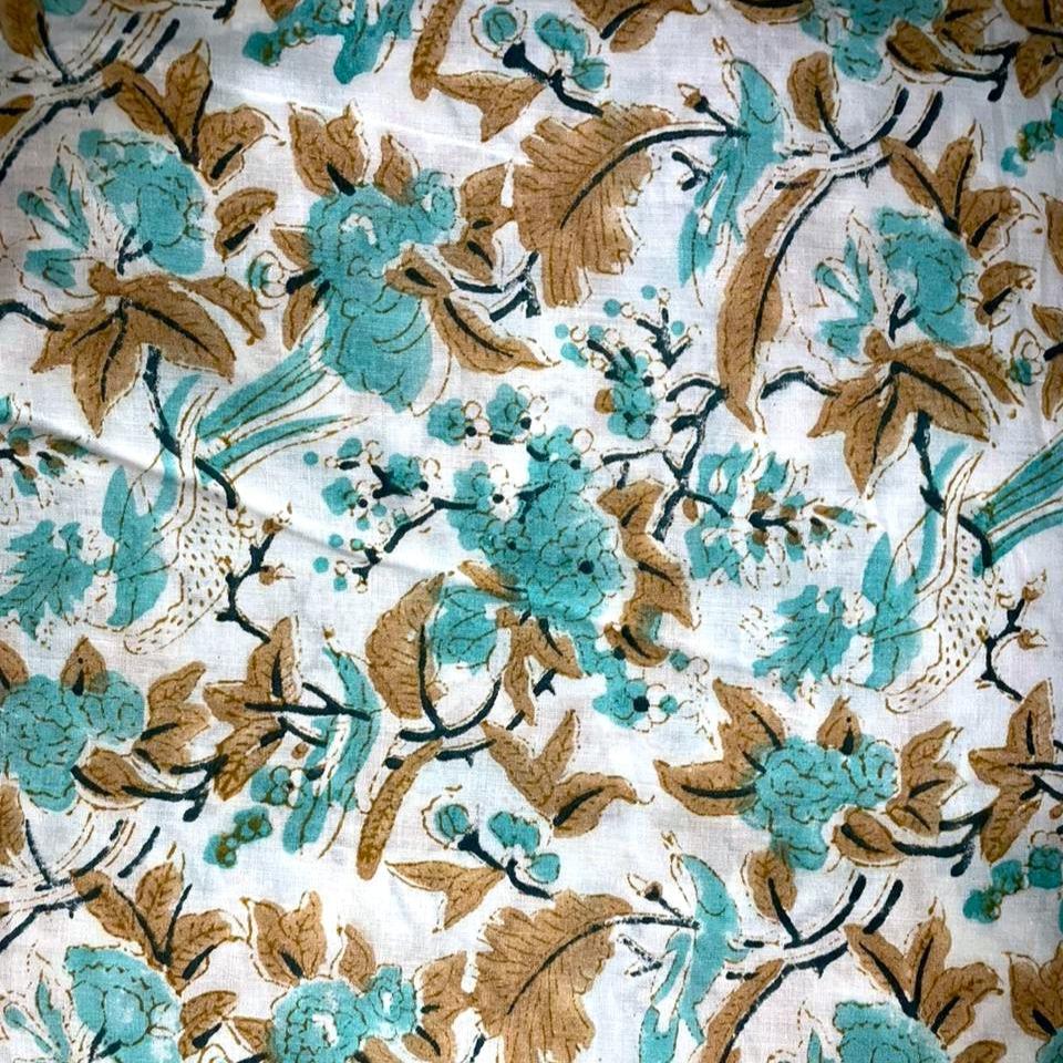 Cosmetic Block Print Travel Bag