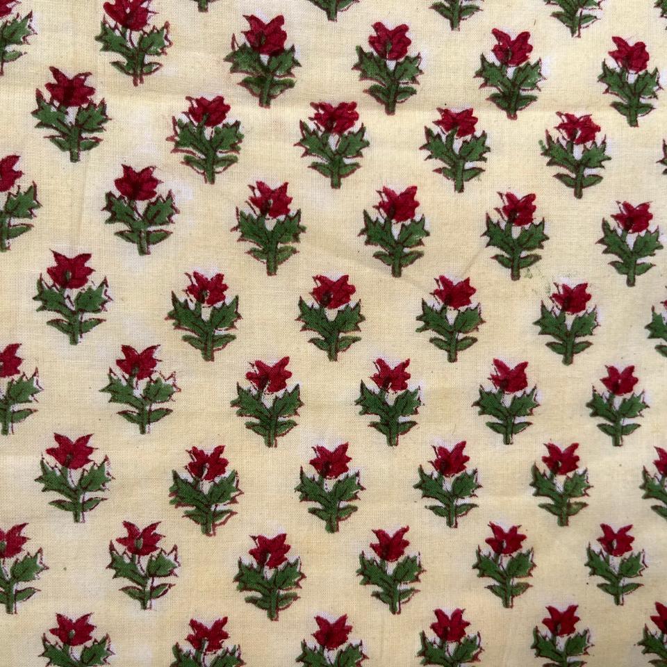 Block Printed Cosmetic Bag