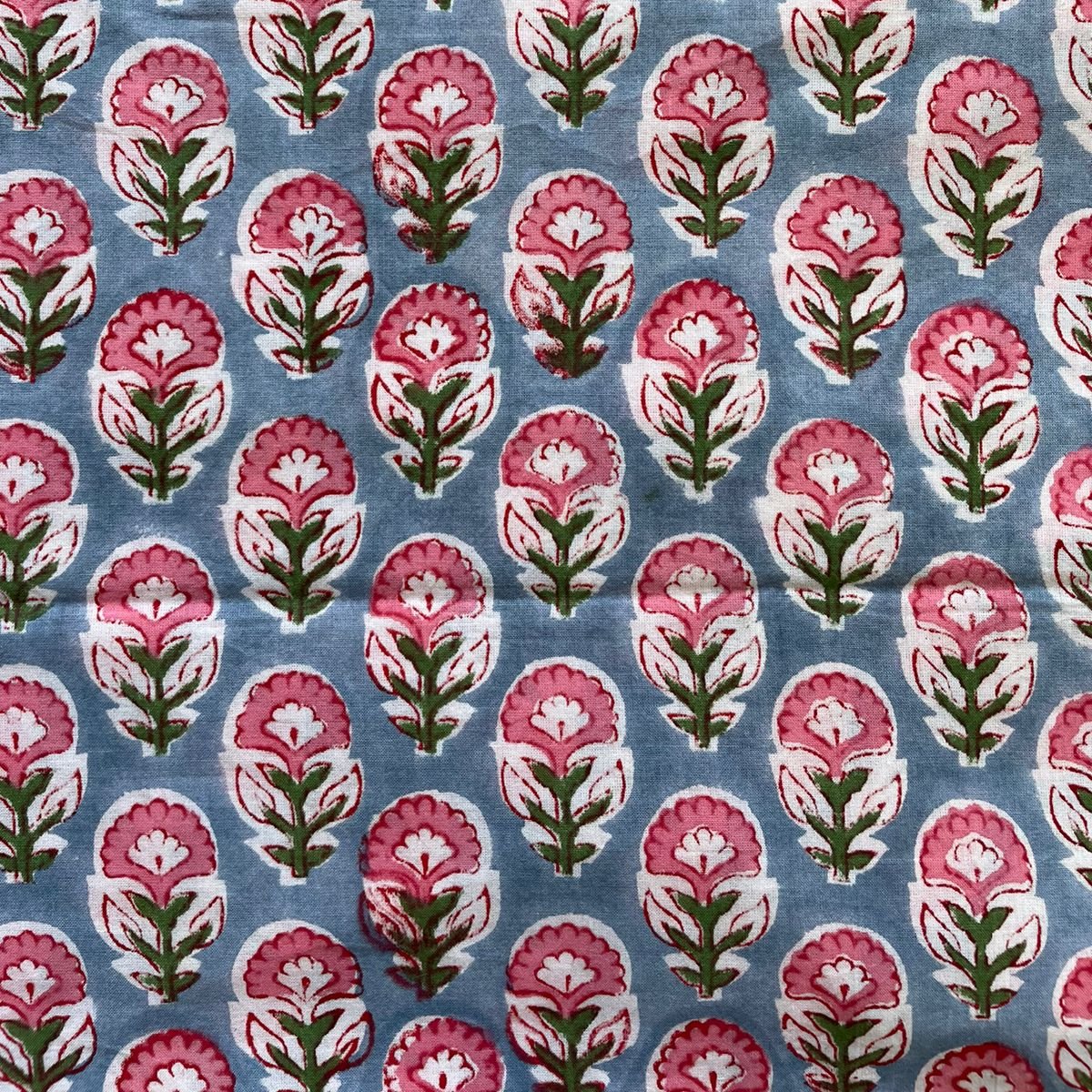 Cosmetic Block Print Travel Bag