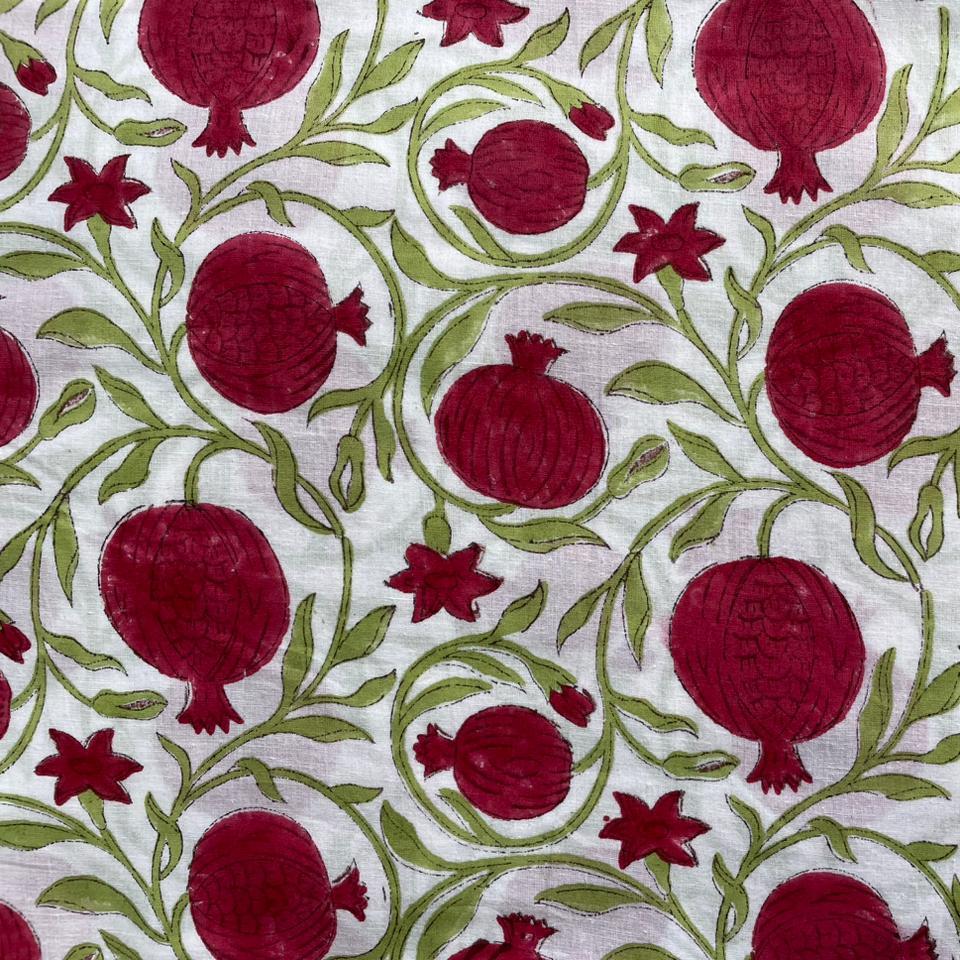 Cosmetic Block Print Travel Bag