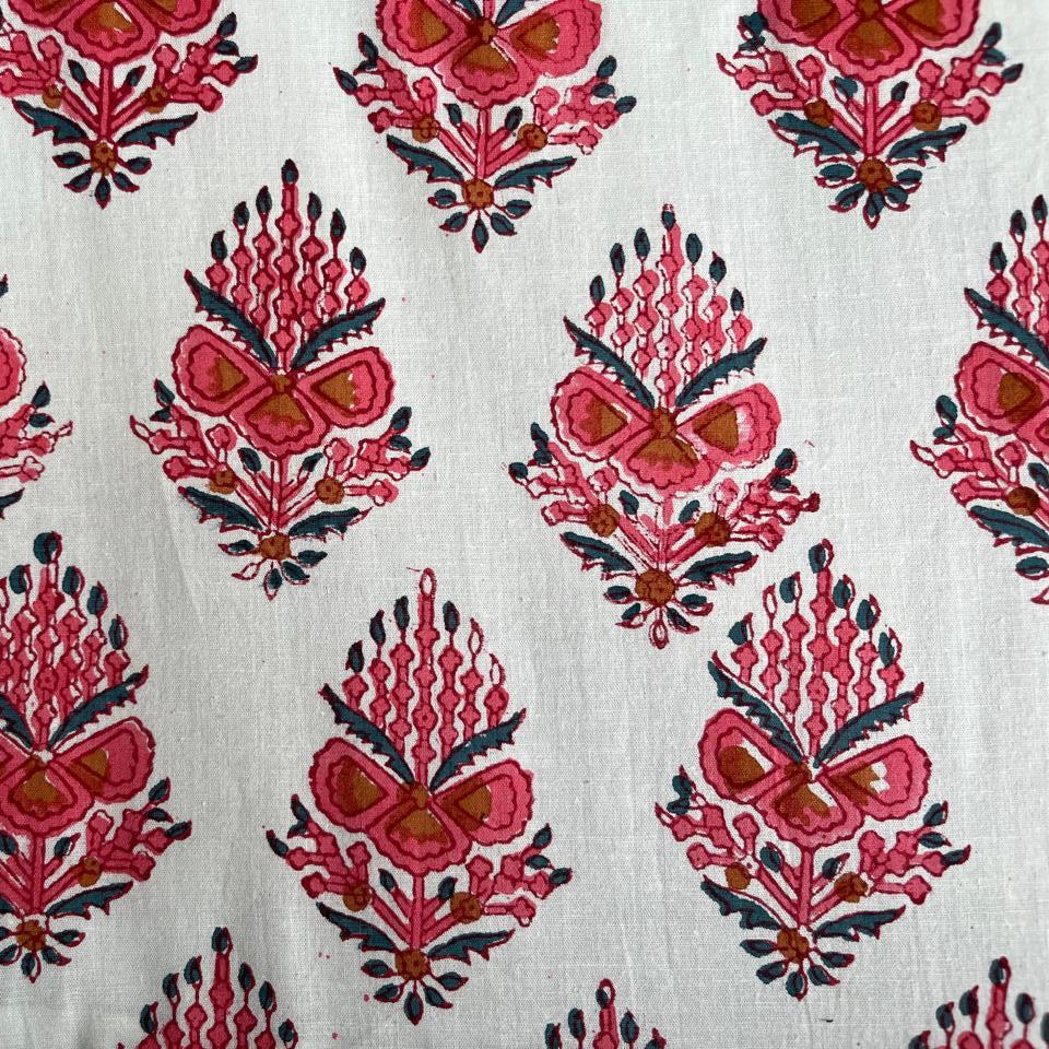 Cosmetic Block Print Travel Bag