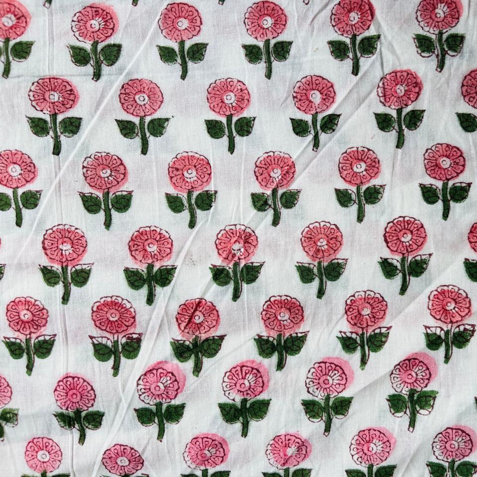 Hand Block Print Cosmetic Bag