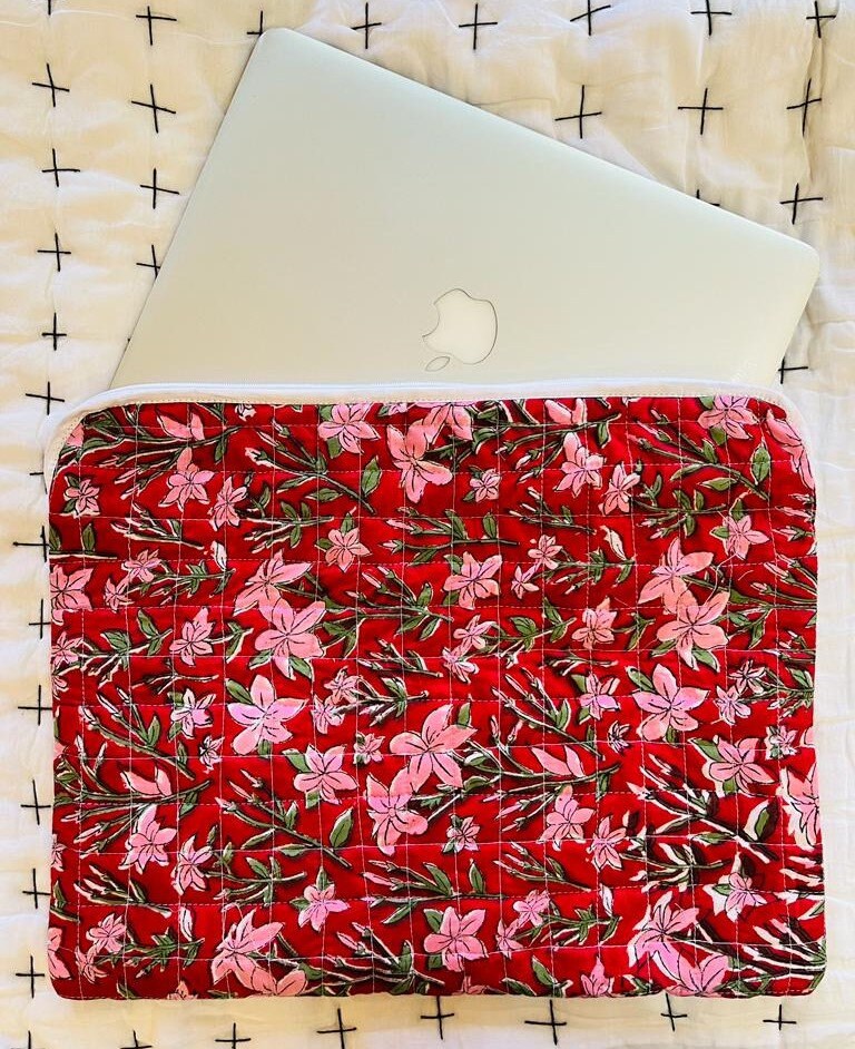 Block Print Laptop Sleeve