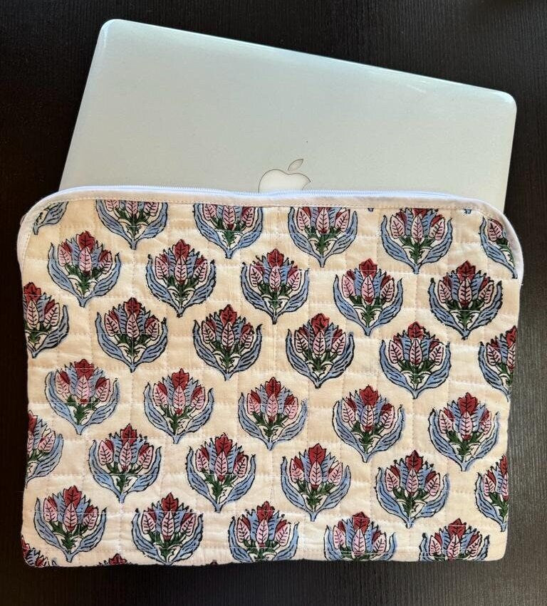 Block Print Laptop Sleeve