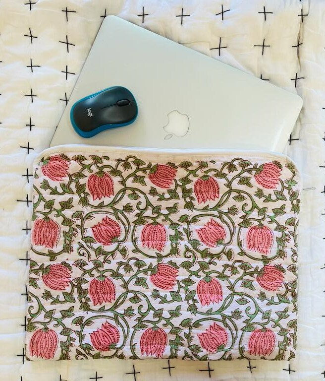 Block Print Laptop Sleeve