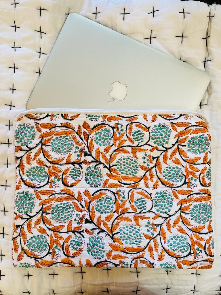 Block Print Laptop Sleeve