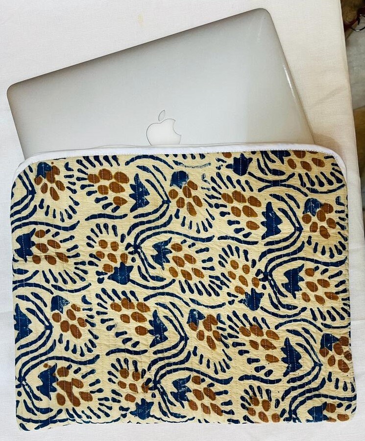 Block Print Laptop Sleeve